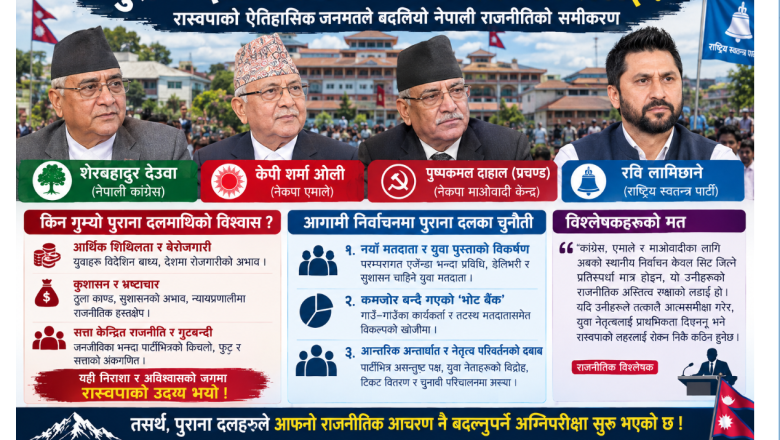 जनविश्वासको संकटमा परम्परागत दल: आगामी प्रदेश र स्थानीय निर्वाचनमा साख जोगाउनै धौ–धौ